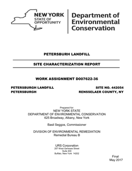 Petersburgh Landfill Site No