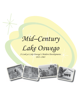 Mid–Century Lake Oswego