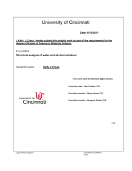 Structural Analysis of Water and Alcohol Solutions