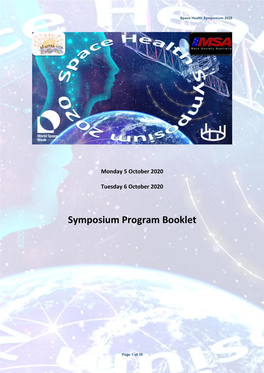 Symposium Program Booklet