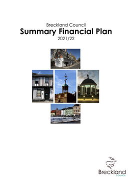 Breckland Council Summary Financial Plan for 2021/22