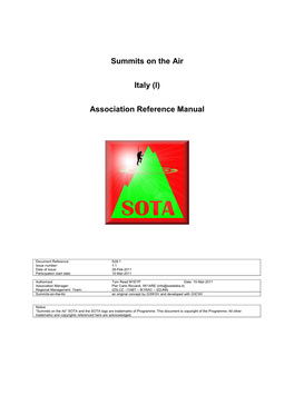 (I) Association Reference Manual