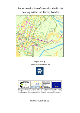 Report-Evaluation of a Small Scale District Heating System in Ullared, Sweden