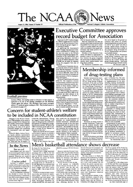 THE NCAA NEWS/August 13.1986