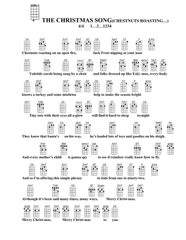 The Christmas Song(Chestnuts Roasting…) 4/4 1…2…1234