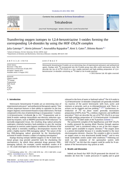 Transferring Oxygen Isotopes to 1,2,4