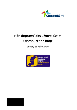 Plán Dopravní Obslužnosti Území Olomouckého Kraje 2019