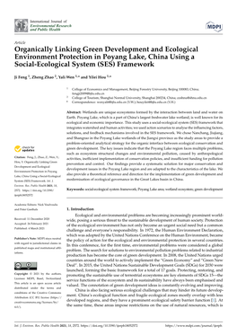 Organically Linking Green Development and Ecological Environment Protection in Poyang Lake, China Using a Social-Ecological System (SES) Framework