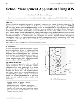School Management Application Using Ios