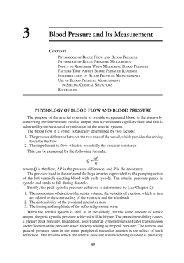 3 Blood Pressure and Its Measurement