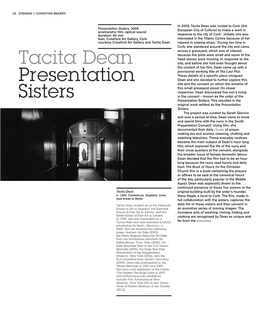 Presentation Sisters Tacita Dean