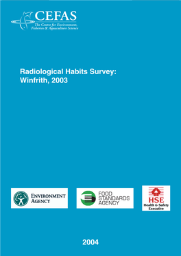 Radiological Habits Survey: Winfrith, 2003 2004