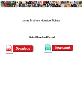 Jonas Brothers Houston Tickets
