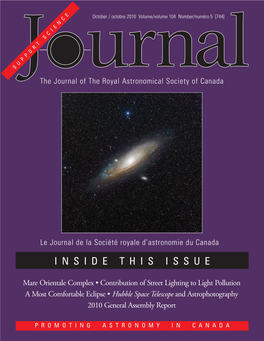 JRASC October 2010, Low Resolution (PDF)