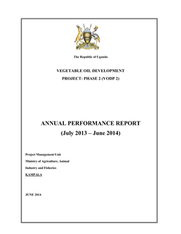 VODP 2 Annual Report FY 2013 14