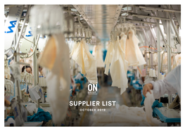 SUPPLIER LIST OCTOBER 2019 Cotton on Group - Supplier List 2