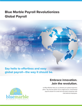 Revolutionizing Global Payroll