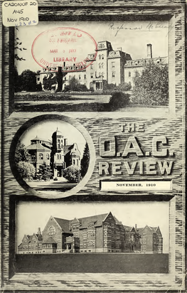 OAC Review Volume 23 Issue 2, November 1910