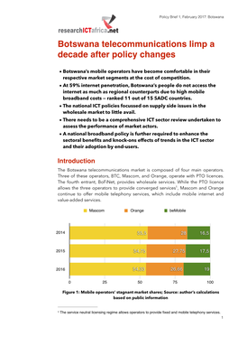 2017 Policy Brief 1 Botswana