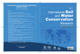 International Soil and Water Conservation Research