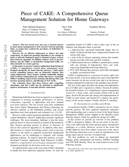 Piece of CAKE: a Comprehensive Queue Management Solution for Home Gateways