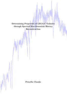 Determining Properties of LEGA-C Galaxies Through Spectral Star-Formation History Reconstruction