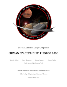 Human Spaceflight: Phobos Base