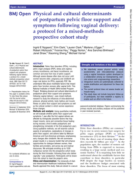 Physical and Cultural Determinants of Postpartum Pelvic Floor Support And