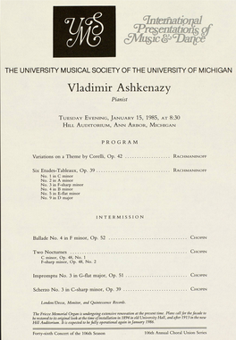 Vladimir Ashkenazy Pianist