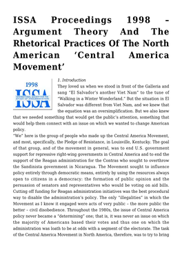 Central America Movement’