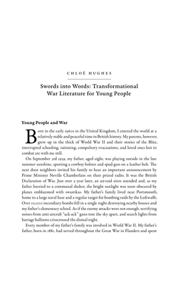 Transformational War Literature for Young People