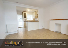 Cheddington Road, PITSTONE, Buckinghamshire, LU7 £950 Per Calendar Month