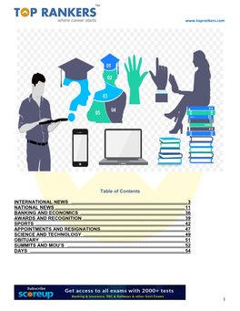 Table of Contents INTERNATIONAL NEWS