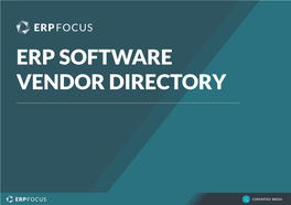 Erp Software Vendor Directory
