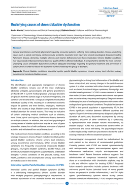 Underlying Causes of Chronic Bladder Dysfunction