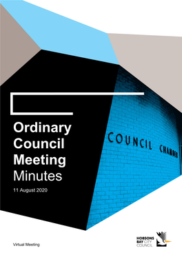 Ordinary Council Meeting Minutes 11 August 2020