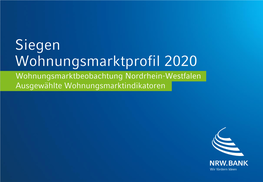 Siegen Wohnungsmarktprofil 2020