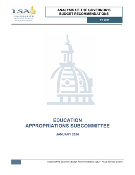 Education Appropriations Subcommittee