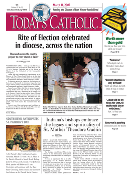 Rite of Election Celebrated in Diocese, Across the Nation