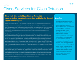 Cisco Services for Cisco Tetration At-A-Glance