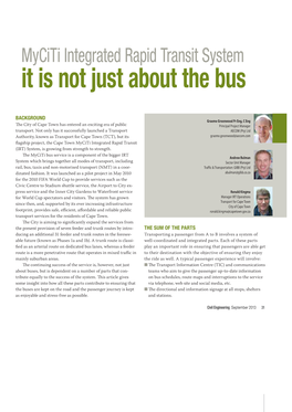 It Is Not Just About the Bus