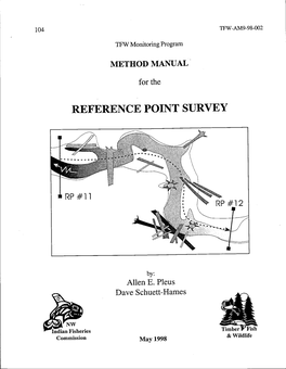 FW Monitoring Program Method Manual for the Reference Point Survey