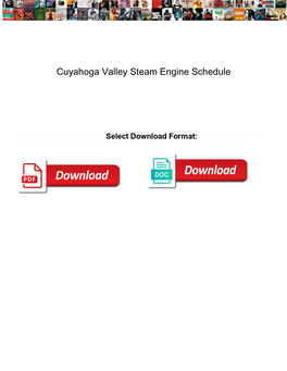 Cuyahoga Valley Steam Engine Schedule Disabler