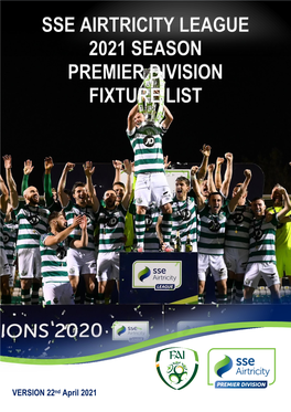 2020 Season SSE Airtricity League Fixtures