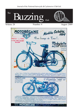 August 2009 Buzzing’ Volume 28, Number 4, Issue 154, August 2009