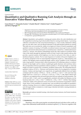 Quantitative and Qualitative Running Gait Analysis Through an Innovative Video-Based Approach