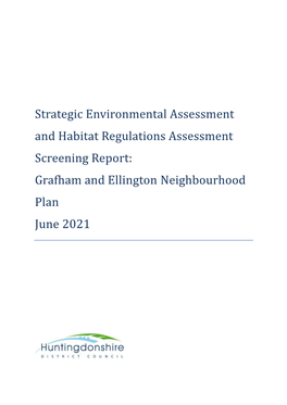 Screening Report for Grafham and Ellington