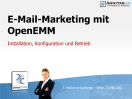 E-Mail-Marketing Mit Openemm