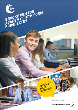 Brooke Weston Academy Sixth Form Prospectus