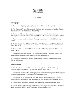 Full List of Publications